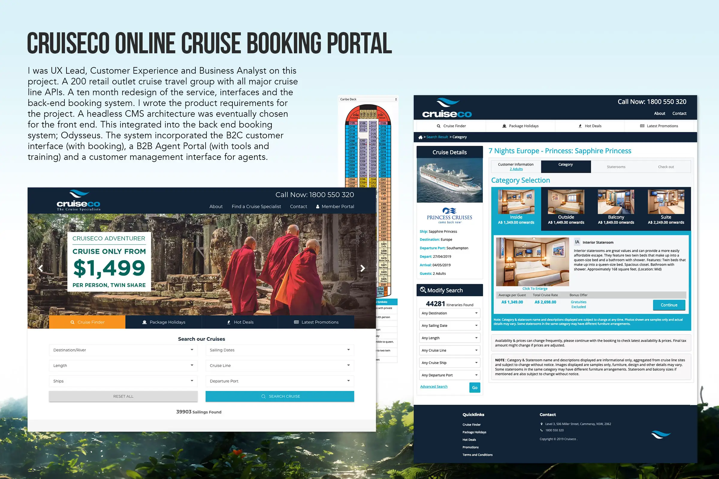 CruiseCo User Experience, Integration and Front End Code