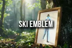 Ski Team Emblem Graphic Design